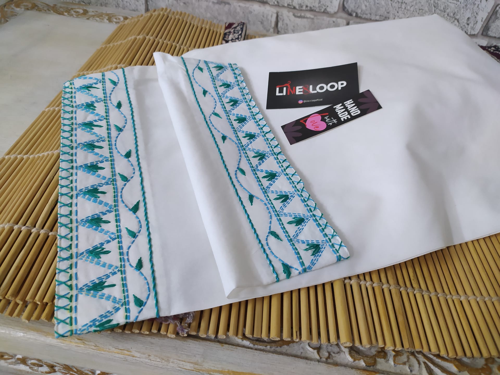 Pearl Blue Embroidered Shalwar